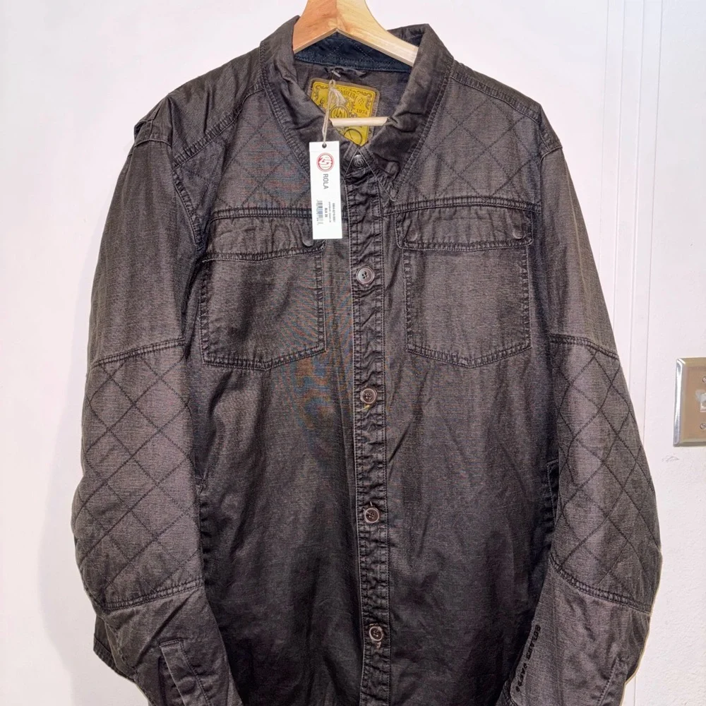 Roland Sands Design Jacket Size 3X In Dark Brown - Picture 2 of 5